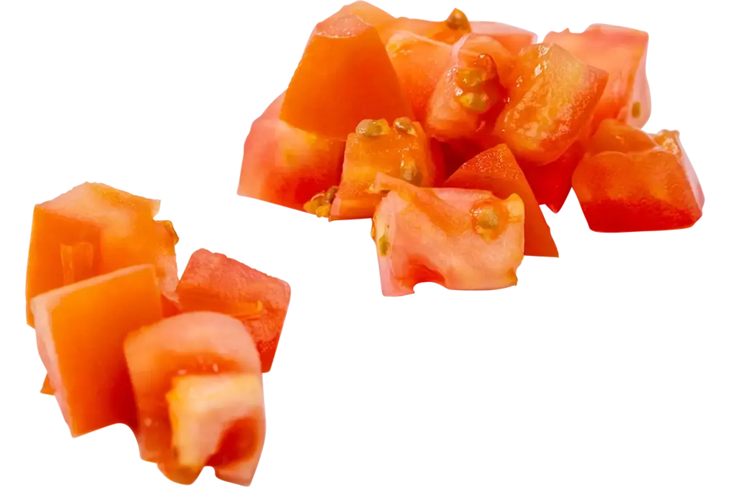Vleestomaten brunoise 20mm bak 1kg kist 6 stuks